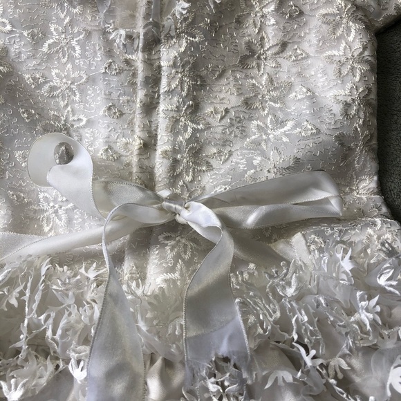 Kids Formal Party Wear Dress White Glitter 2-4T - Picture 7 of 9